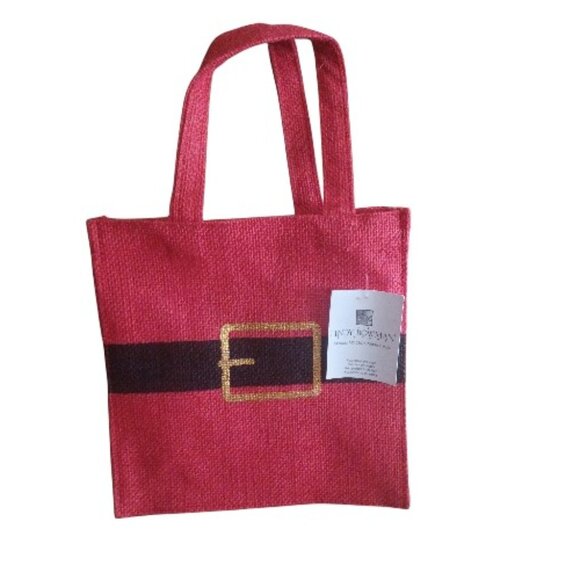 CHRISTMAS BURLAP GIFT BAG - Picture 2 of 3